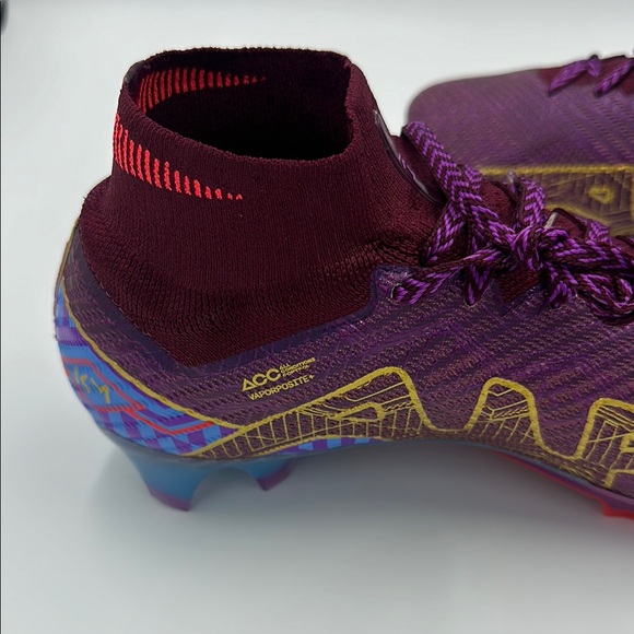 Nike Mercurial Superfly 9 Elite Mbappe FG Soccer Cleats - Purple/Red - Picture 3 of 5